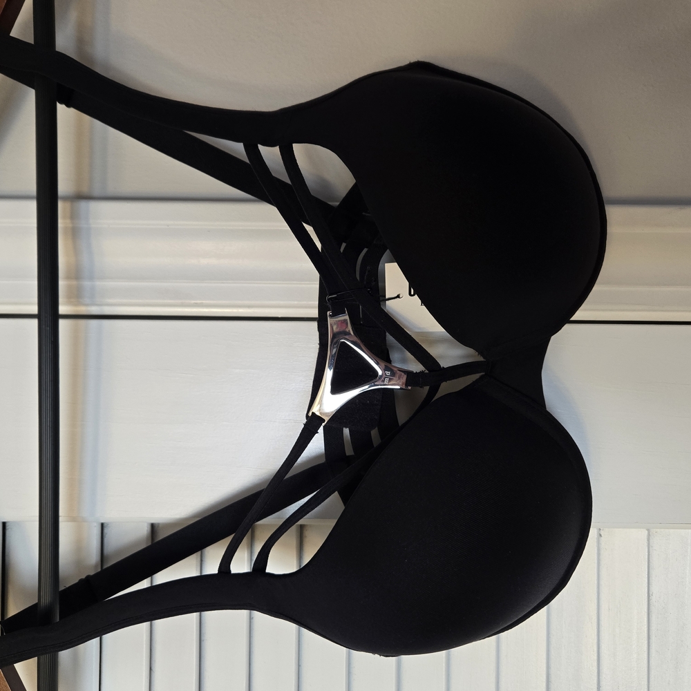 Black Strappy Women's Bra